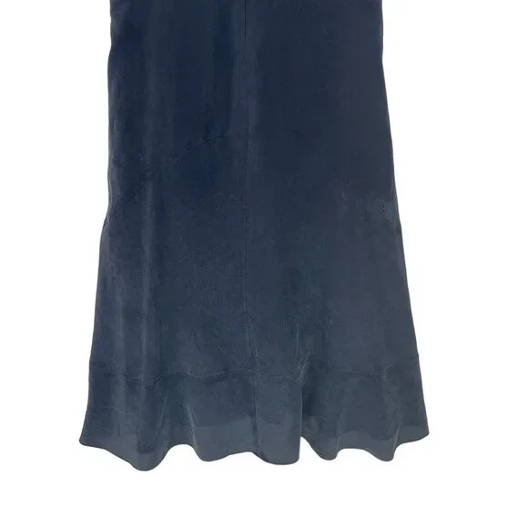 See By Chloe Size US 8 100% Silk Gray Tie Waist Dress Lined Sleeveless Flawed! - Picture 8 of 10